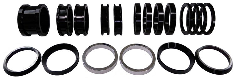 Triple X Race Components SC-SU-9947 Axle Spacer Kit 19pcs Black For Both Sides Triple X Race Components SC-SU-9947