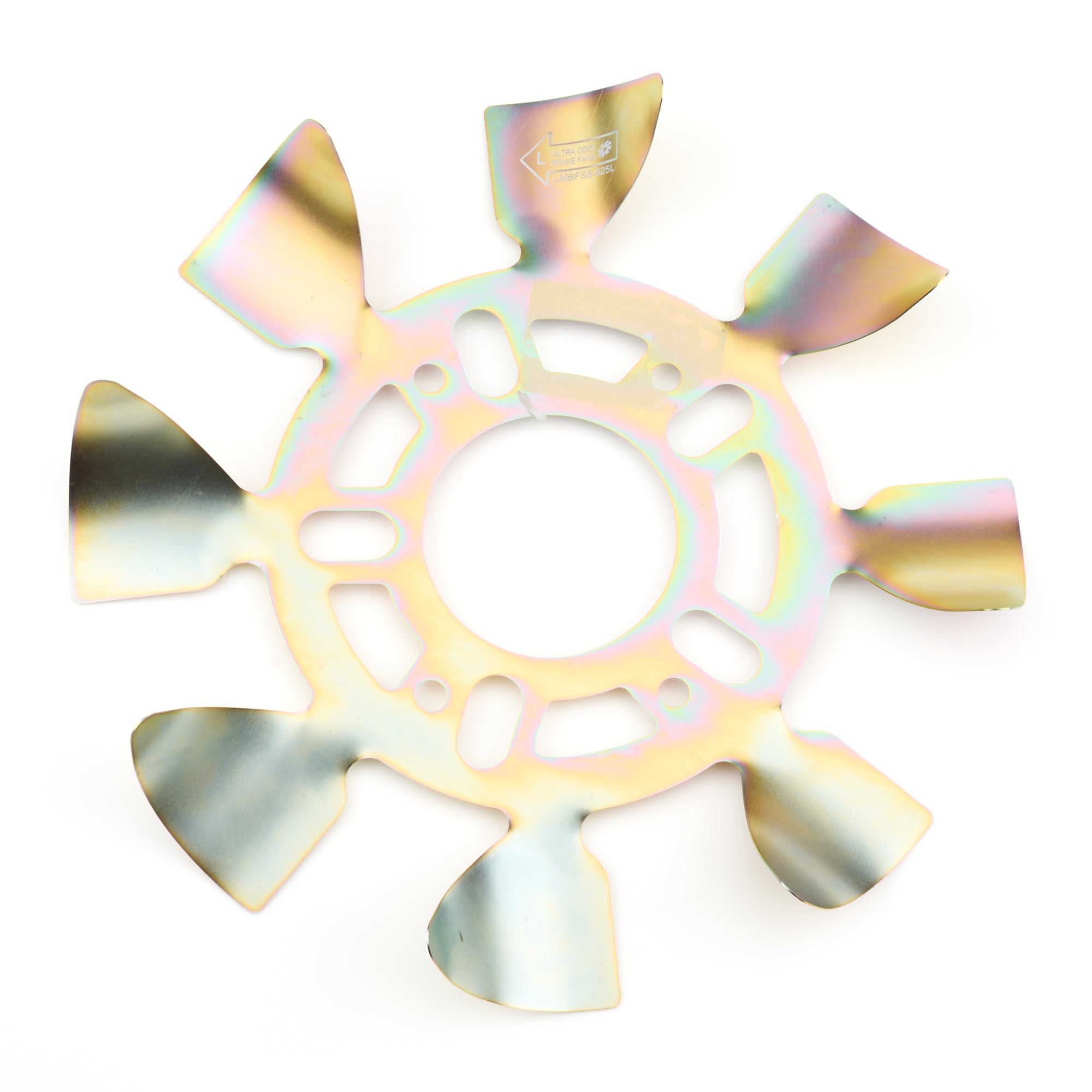 Ultra Cool Brake Fans LMBFS5-625L Brake Fan - LH 5x4-1/2 to 5-1/8 w/.625 Studs Ultra Cool Brake Fans LMBFS5-625L