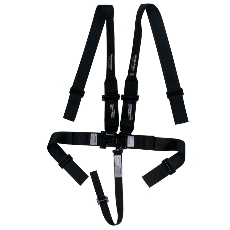 Ultrashield HB22001H Harness 5pt Black HANS Shoulder 3in Pull-Down Ultrashield HB22001H