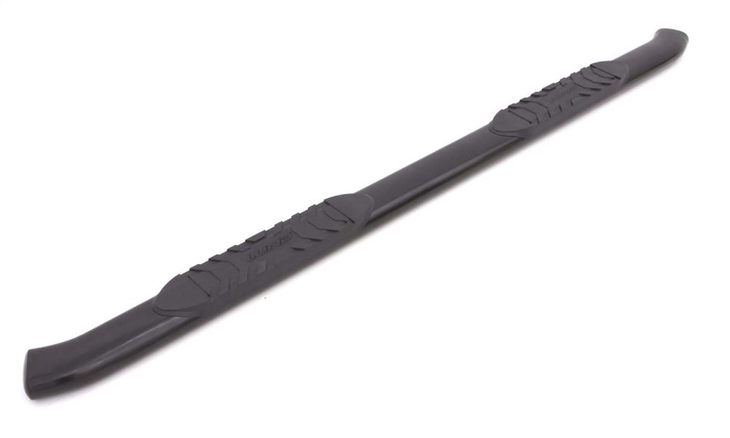 Lund 24276750 5 Inch Oval Curved Nerf Bar; Incl. Brackets; Black Stainless Steel; Lund 24276750