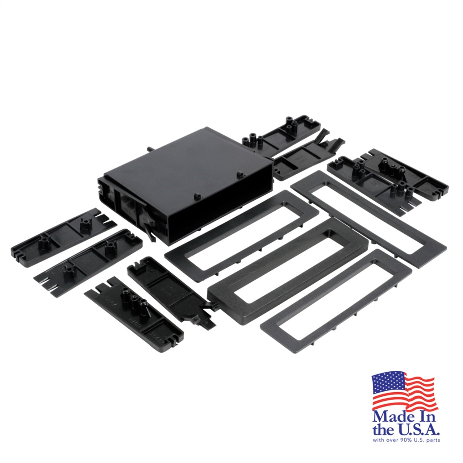 Scosche UP9900B Universal Pocket Dash Kit; Made In The USA; Requires Factory Brackets; Scosche UP9900B