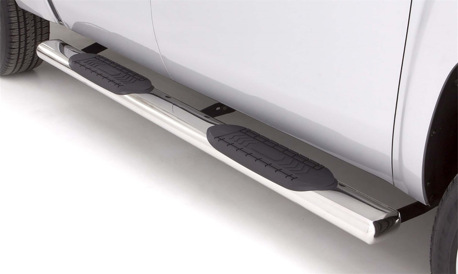 Lund 22368769 6 Inch Oval Straight Nerf Bar; Incl. Brackets; Chrome; Lund 22368769