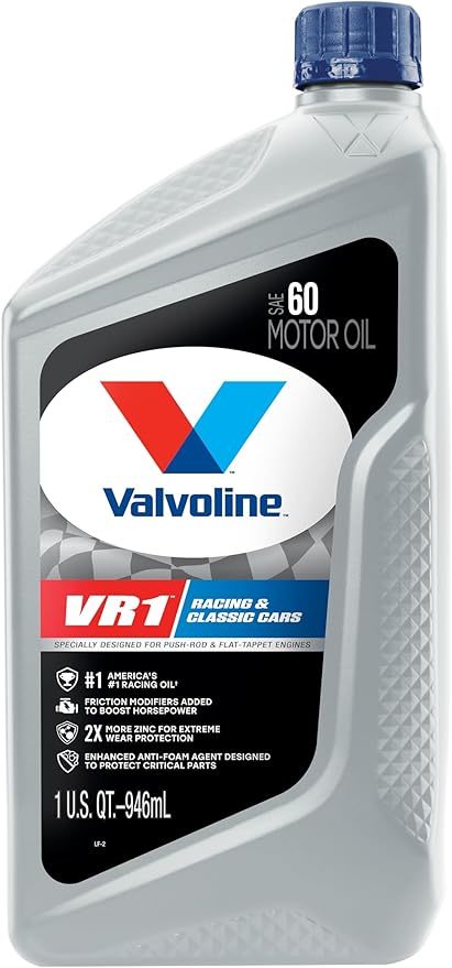 Valvoline 822403-C HP 60W Racing Oil VR1 1 Quart Valvoline Valvoline 822403-C