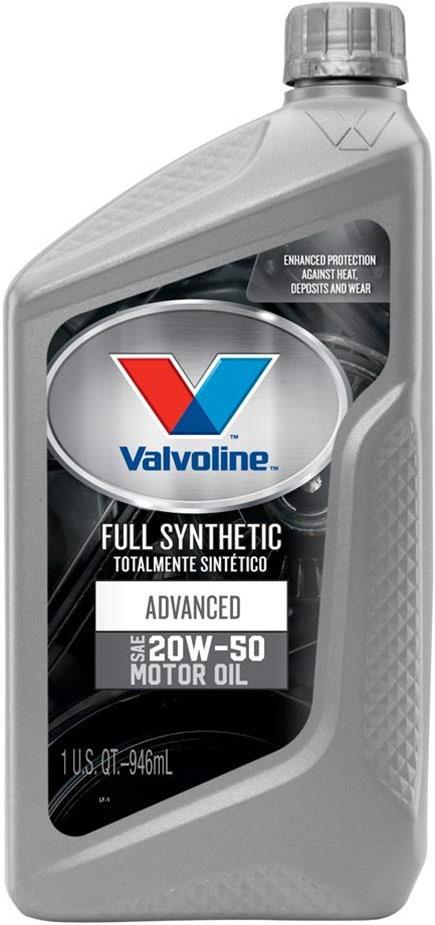 Valvoline VV945 20w50 SAE Street Oil Full Synthetic 1 Quart Valvoline VV945