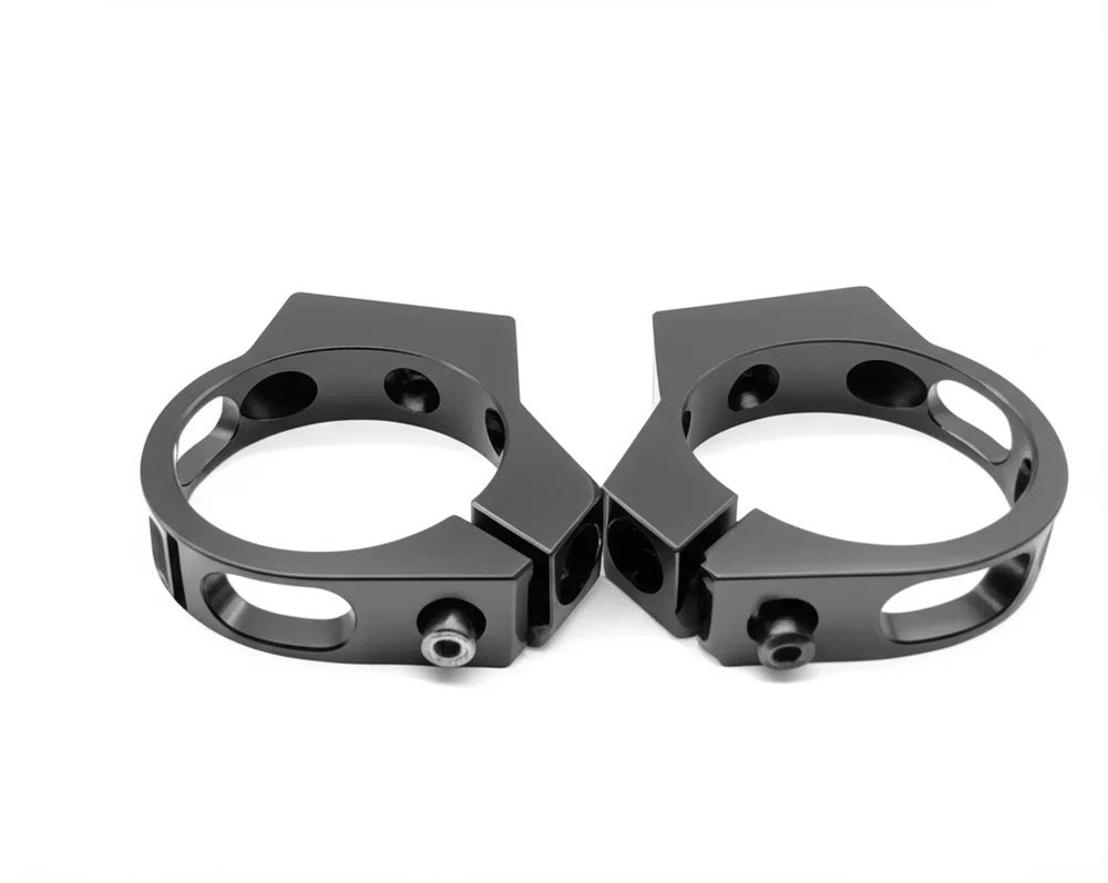 Vintage Parts BC25BLK-2 Billet Clamp 2.5 inch Black 2 Pack Vintage Parts BC25BLK-2