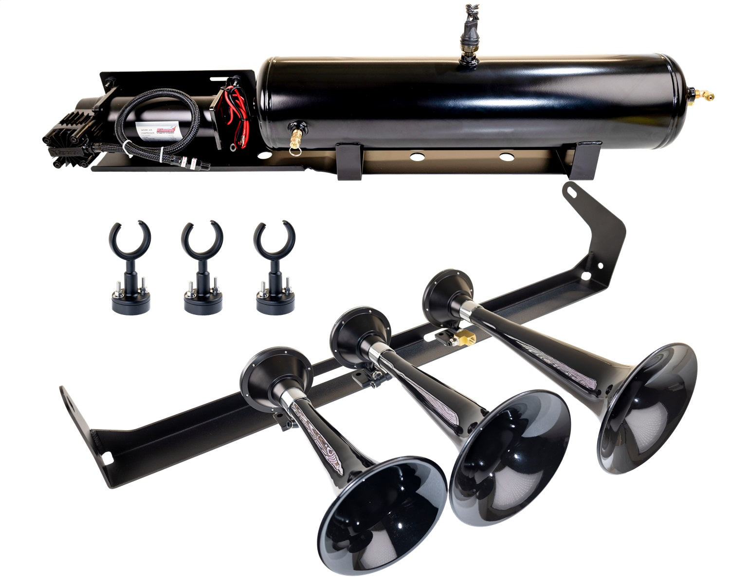 Kleinn Automotive Air Horns VELO15-230 Train Horn And Onboard Air System w/Horn Kleinn Automotive Air Horns VELO15-230