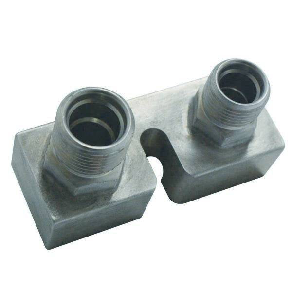 Vintage Air 045017 Ford Compressor Block Fi tting Straight #8 - #10 Vintage Air 045017