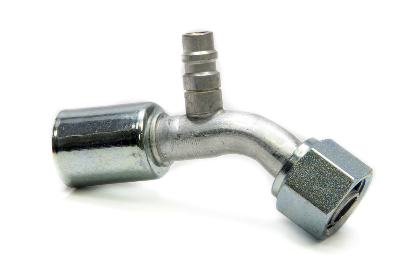 Vintage Air 35523-VUG #10 45 Degree Barb O-Ring Fitting w/Port Vintage Air 35523-VUG