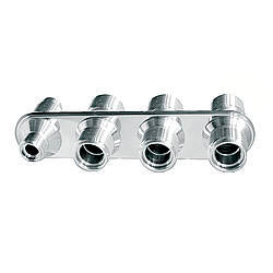 Vintage Air 386600-MBA 4 Way Inline Bulkhead #6 & #10 O-Ring Vintage Air 386600-MBA