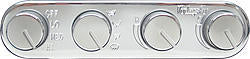 Vintage Air 491200-RUA Streamline 4 Knob Control Panel Vintage Air 491200-RUA