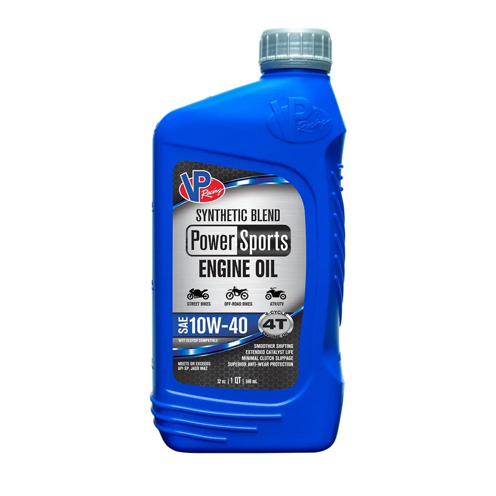 VP Racing Fuels 2935 Oil SAE 10w-40 Quart Powersport Semi-Blend VP Racing Fuels 2935