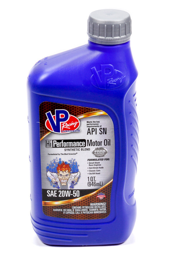 VP Racing Fuels 2975 VP 20w50 HI-Performance Racing 1 Qt - 32oz VP Racing Fuels 2975