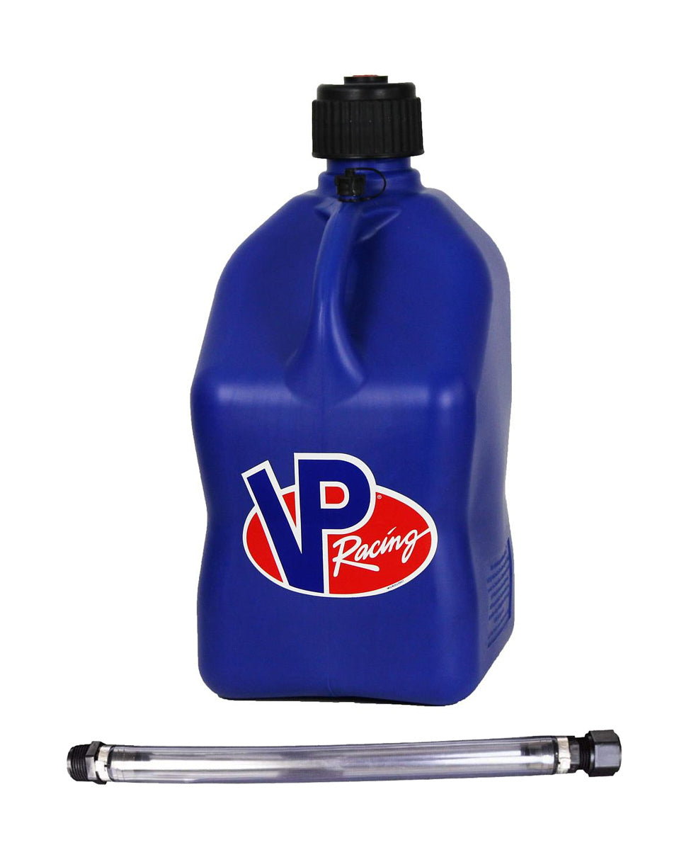 VP Racing Fuels 3536-CA Motorsports Jug 5.5 Gal Blue Square w/Hose VP Racing Fuels 3536-CA