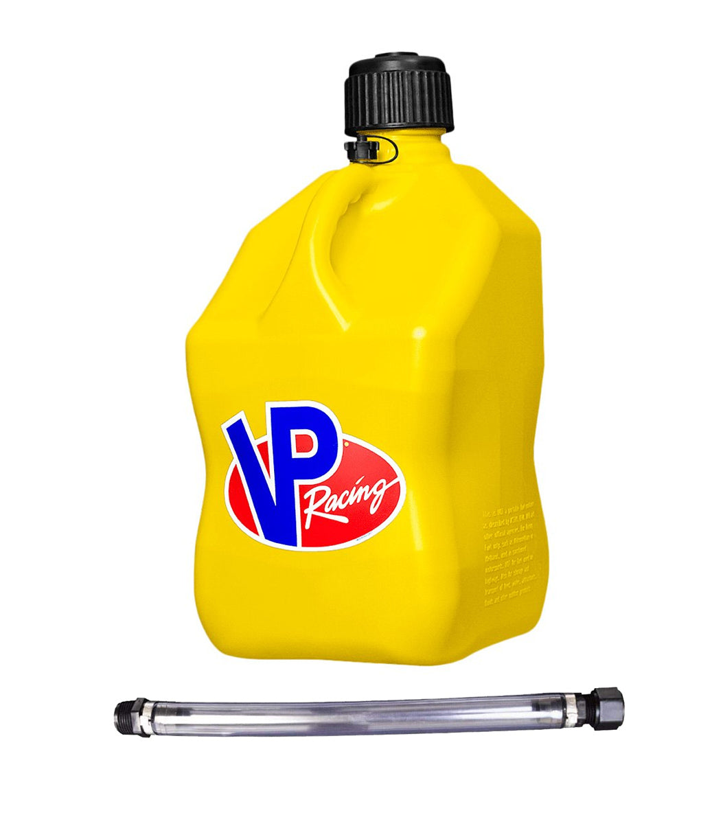 VP Racing Fuels 3556-CA Motorsports Jug 5.5 Gal Yellow Square w/Hose VP Racing Fuels 3556-CA