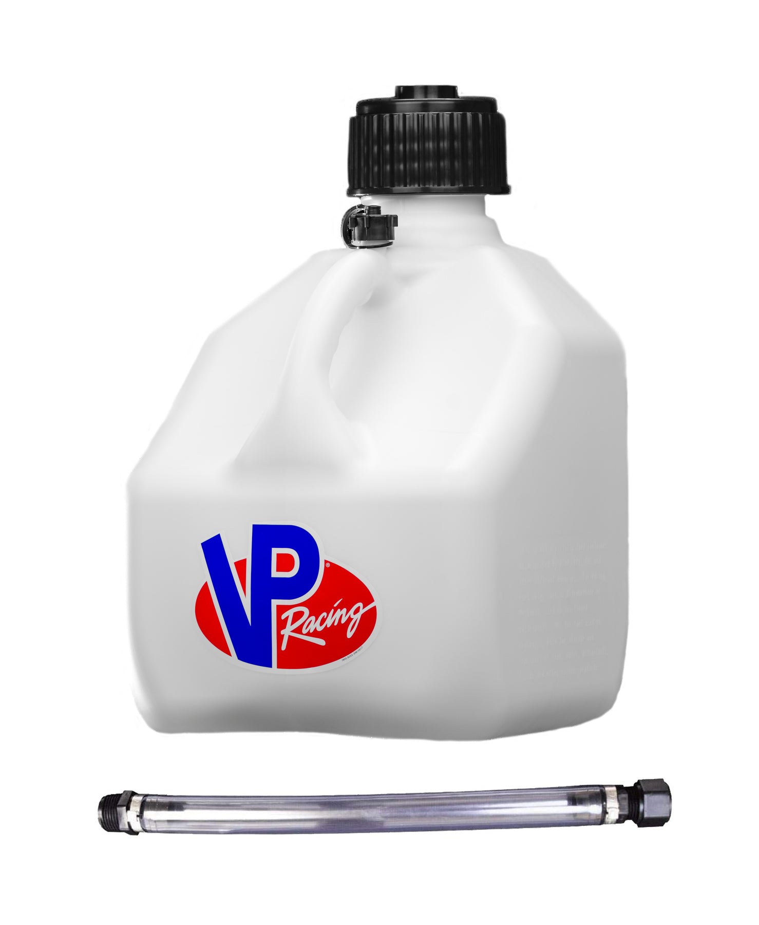 VP Racing Fuels 4173-CA Motorsports Jug 3 Gal White Square w/Hose VP Racing Fuels 4173-CA
