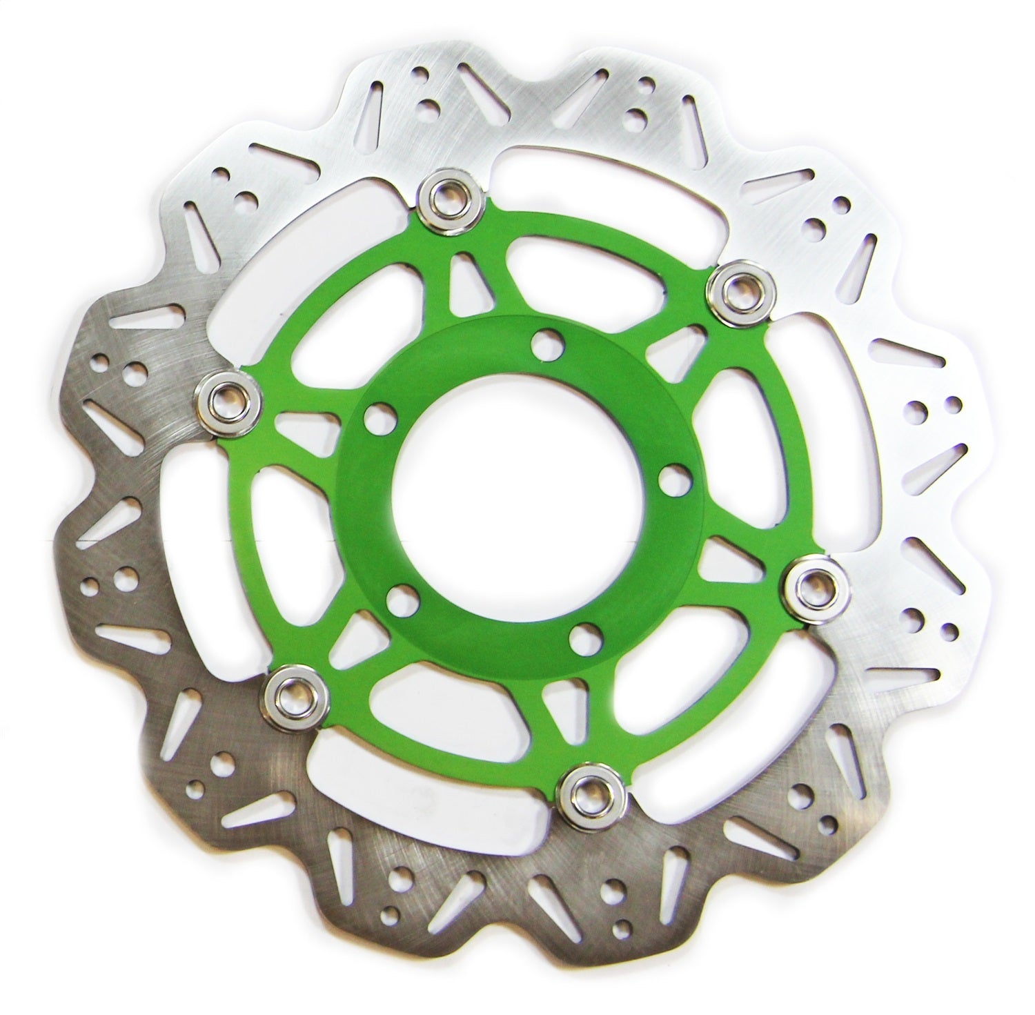 EBC Motorcycle Brakes VR4159GRN Vee-Series Sport Bike Rotor; w/Green Hub; EBC Motorcycle Brakes VR4159GRN