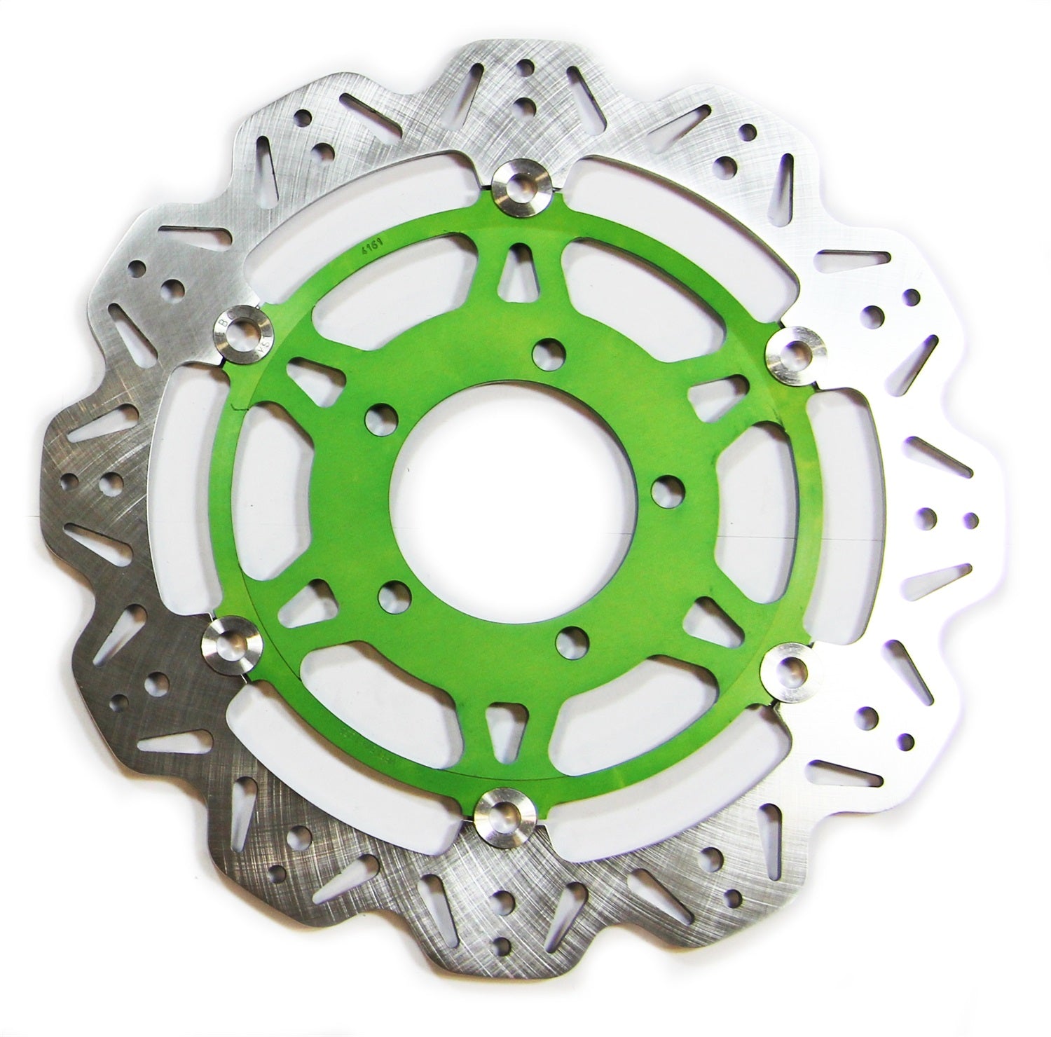 EBC Motorcycle Brakes VR4161GRN Vee-Series Sport Bike Rotor; w/Green Hub; EBC Motorcycle Brakes VR4161GRN