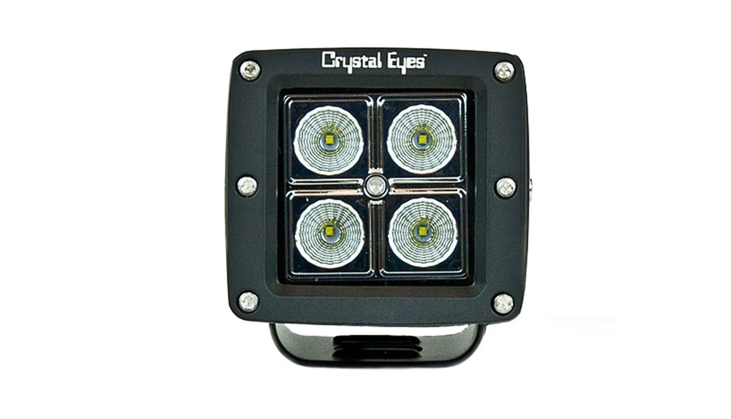 LED Work Light; 3 in. Square; 4 LED; 12W; 60 Deg. Flood; IPCW W100412-60