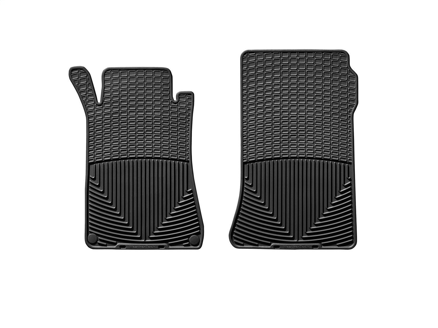 Weathertech W112 All Weather Floor Mats; Black; Front; Weathertech W112
