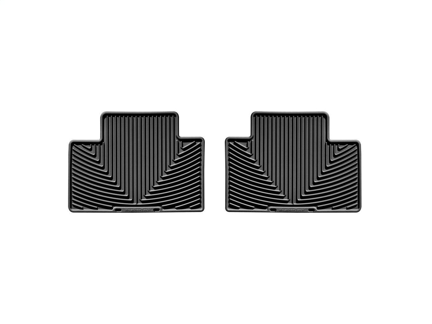 Weathertech W136 All Weather Floor Mats; Black; Rear; Weathertech W136