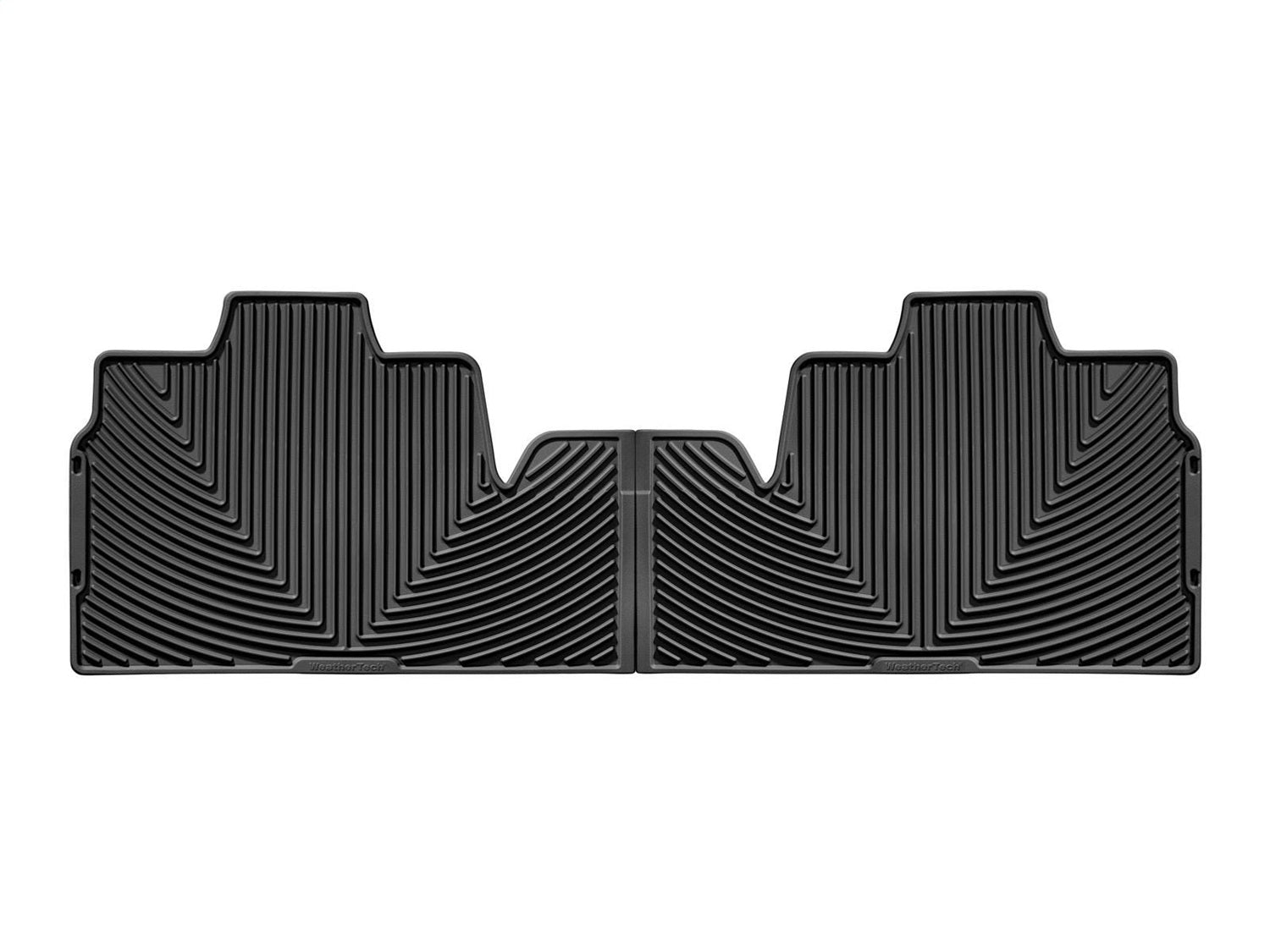 Weathertech W139 All Weather Floor Mats; Black; Rear; Weathertech W139