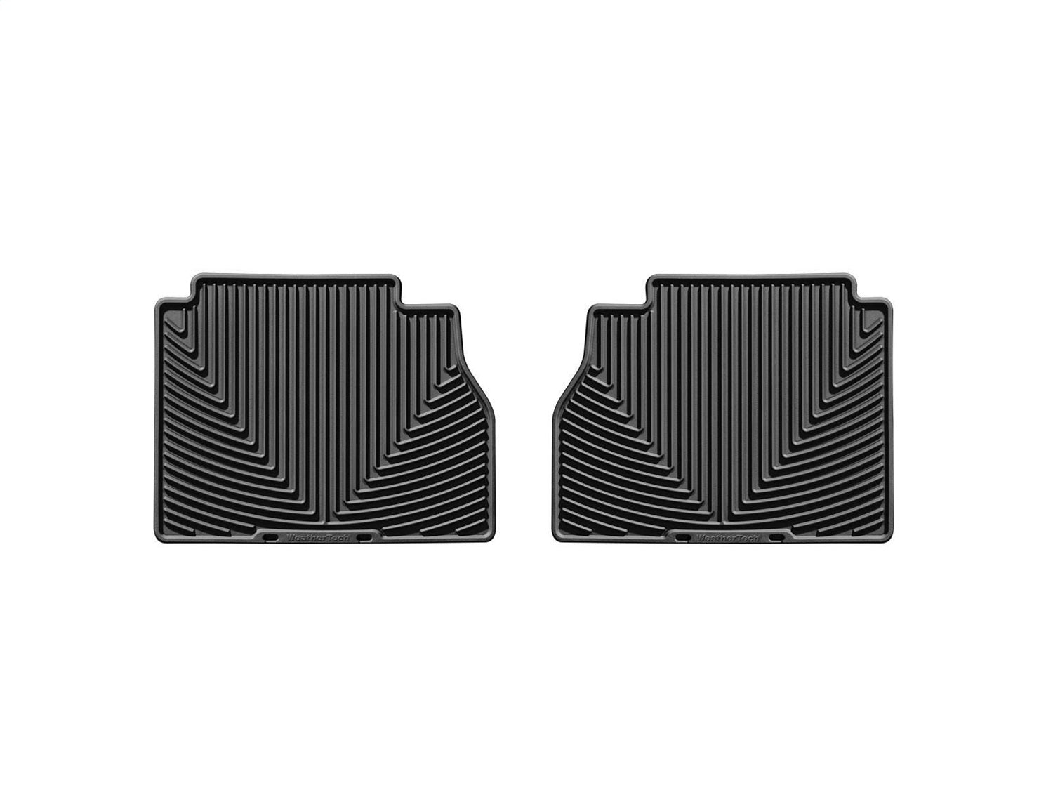 Weathertech W140 All Weather Floor Mats; Black; Rear; Weathertech W140