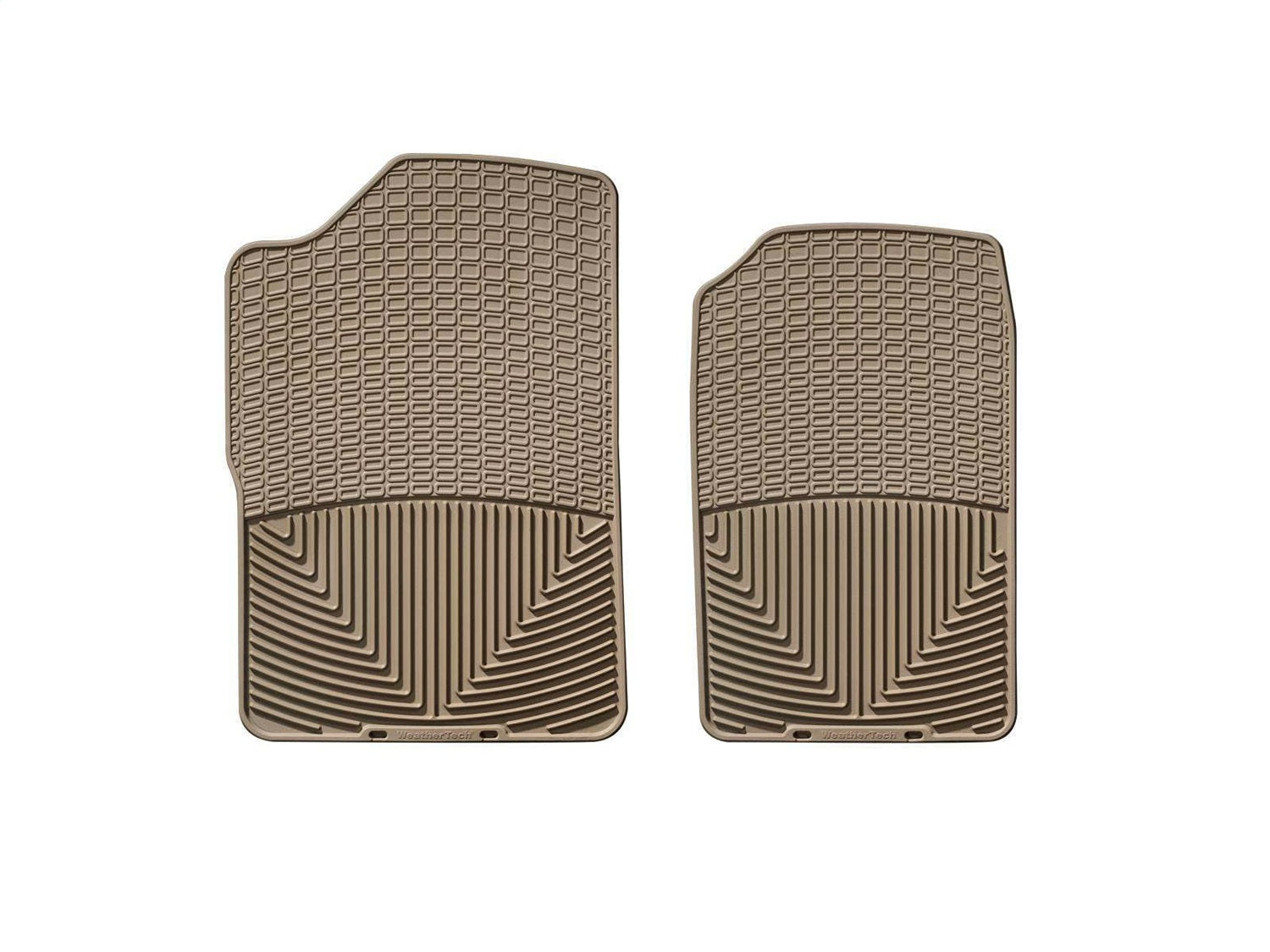 Weathertech W14TN All Weather Floor Mats; Tan; Front; Weathertech W14TN