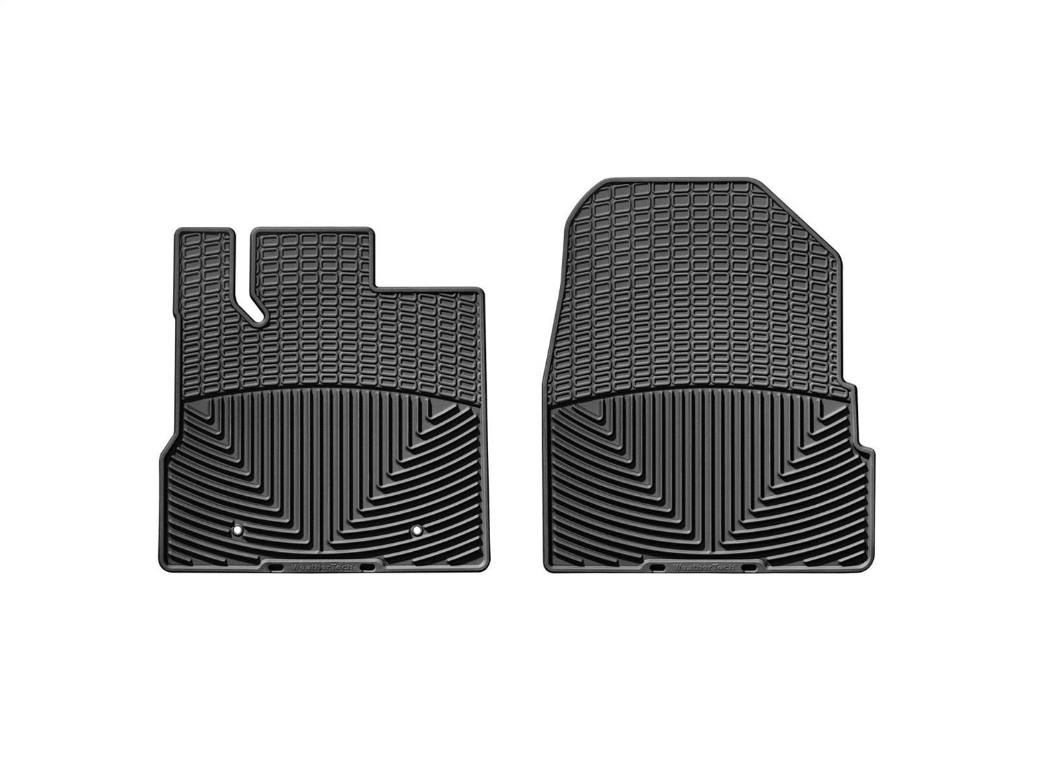 Weathertech W165 All Weather Floor Mats; Black; Front; Weathertech W165