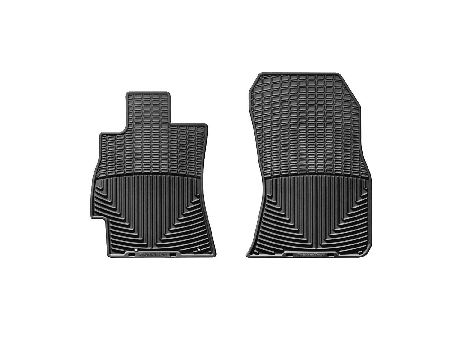 Weathertech W172 All Weather Floor Mats; Black; Front; Weathertech W172