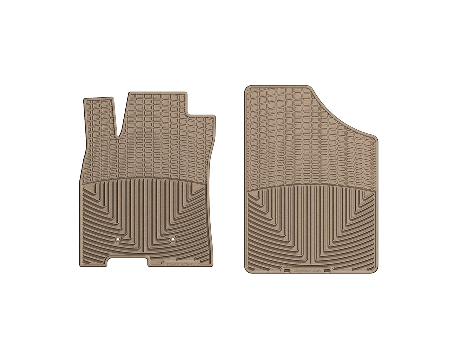 Weathertech W194TN All Weather Floor Mats; Tan; Front; Weathertech W194TN