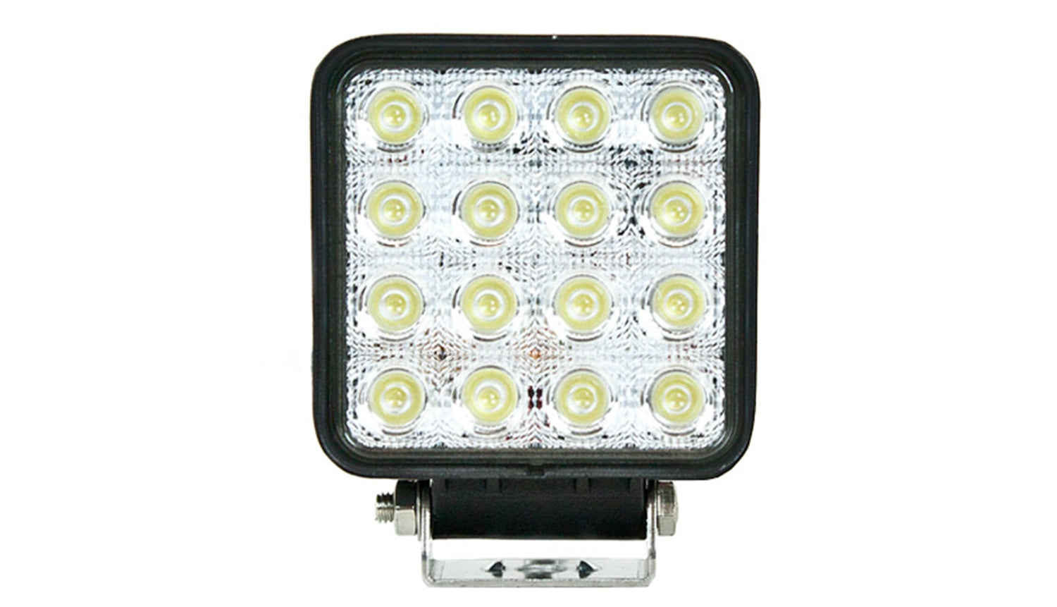 LED Work Light; 4 in. Square; 16 LED; 48W; 60 Deg. Flood; IPCW W2048-60