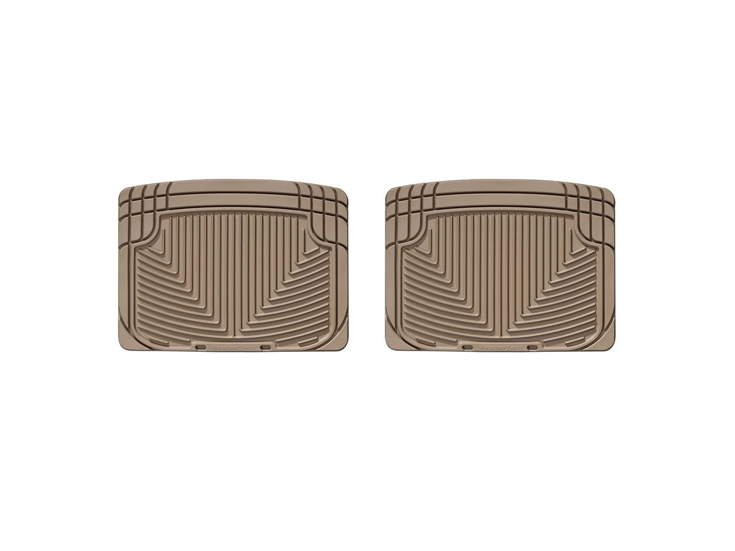 Weathertech W20TN All Weather Floor Mats; Tan; Rear; Weathertech W20TN