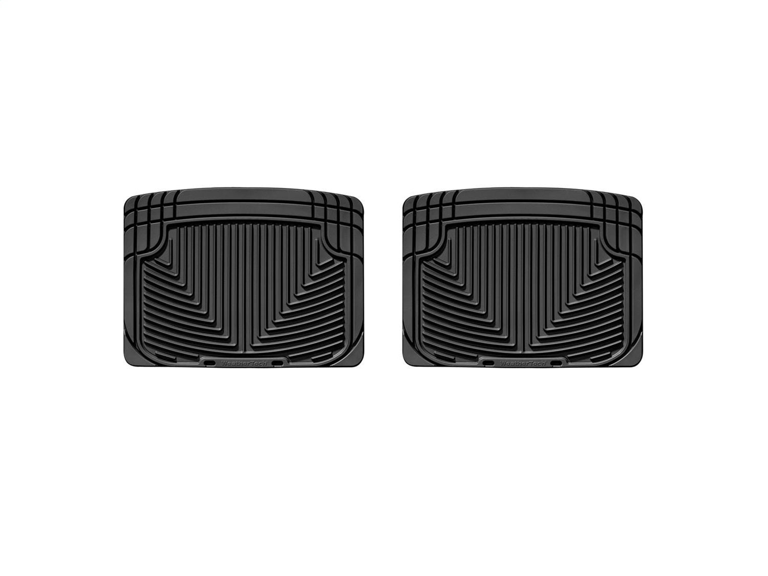 Weathertech W20 All Weather Floor Mats; Black; Rear; Weathertech W20