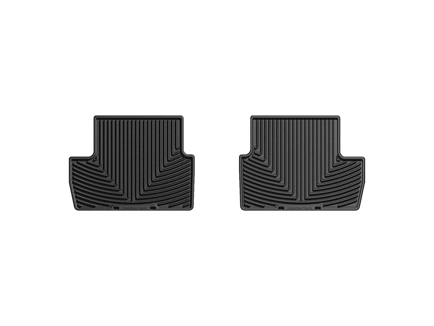 Weathertech W210 All Weather Floor Mats; Black; Rear; Weathertech W210