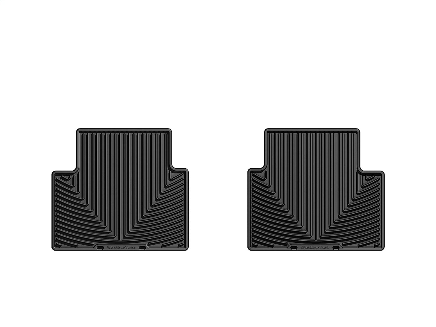 Weathertech W217 All Weather Floor Mats; Black; Rear; Weathertech W217
