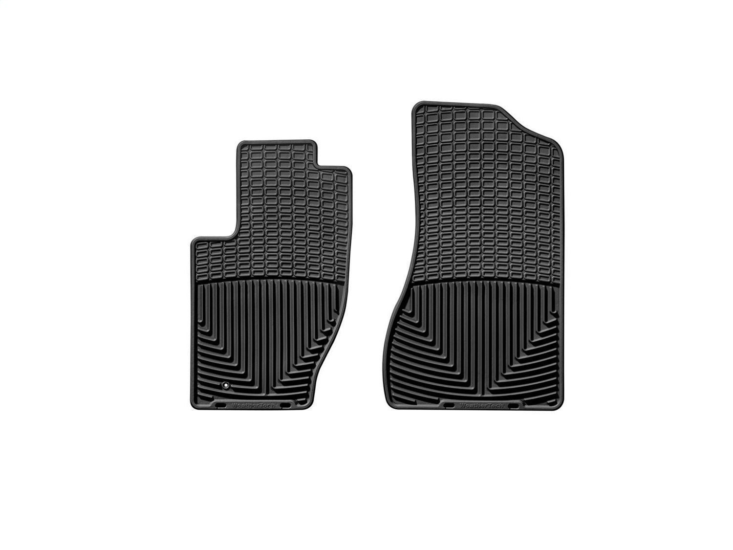 Weathertech W22 All Weather Floor Mats; Black; Front; Weathertech W22