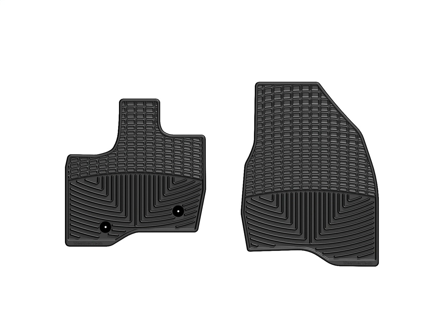 Weathertech W230 All Weather Floor Mats; Black; Front; Weathertech W230
