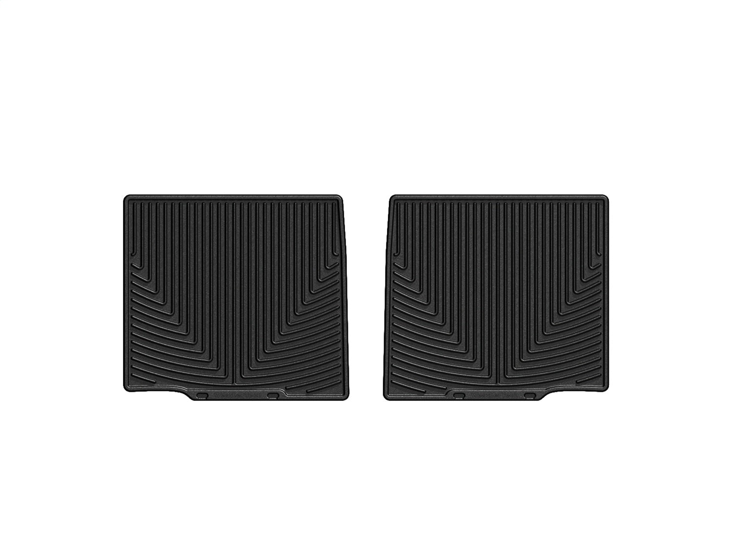 Weathertech W231 All Weather Floor Mats; Black; Rear; Weathertech W231