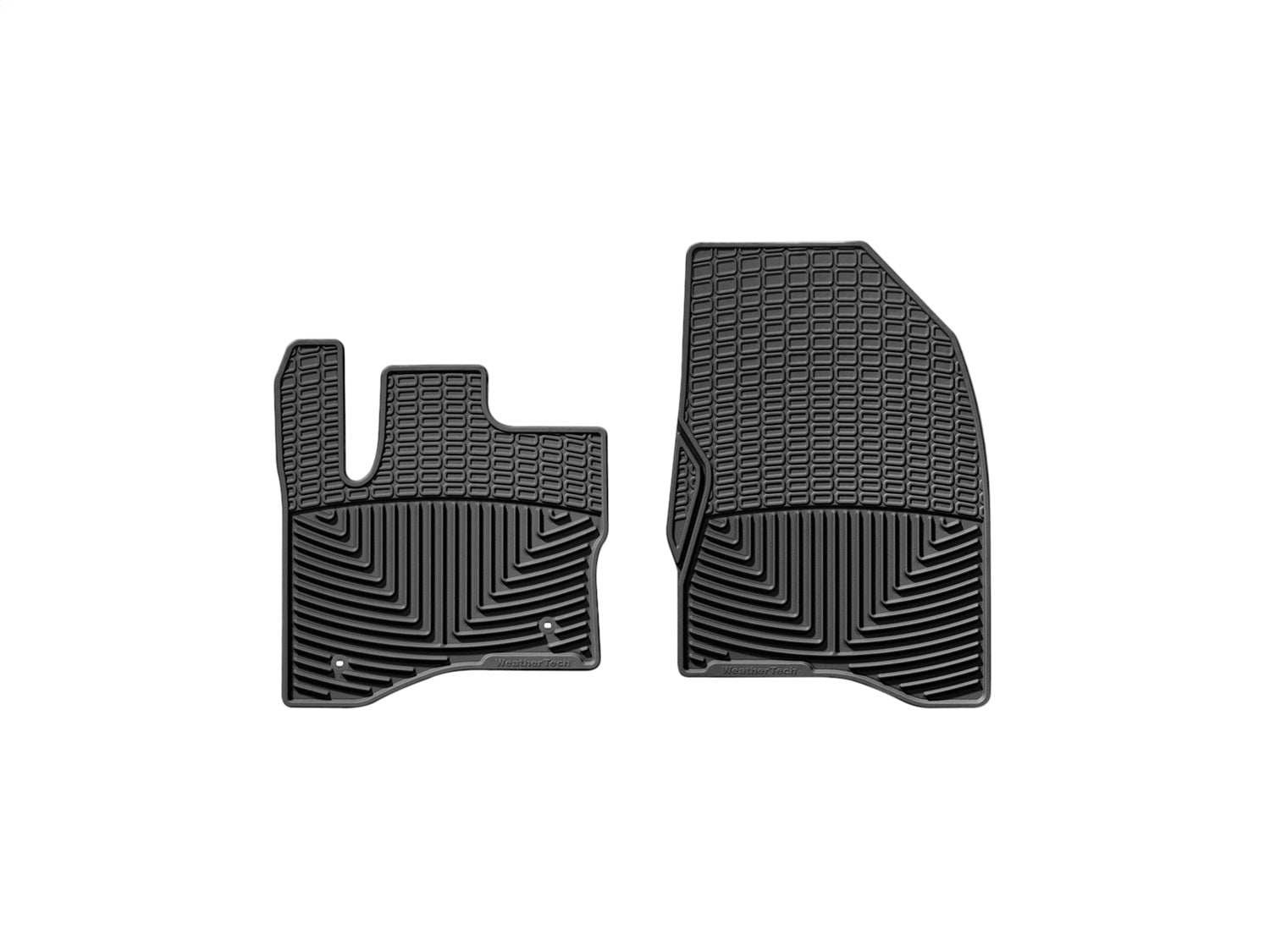 Weathertech W238 All Weather Floor Mats; Black; Front; Weathertech W238