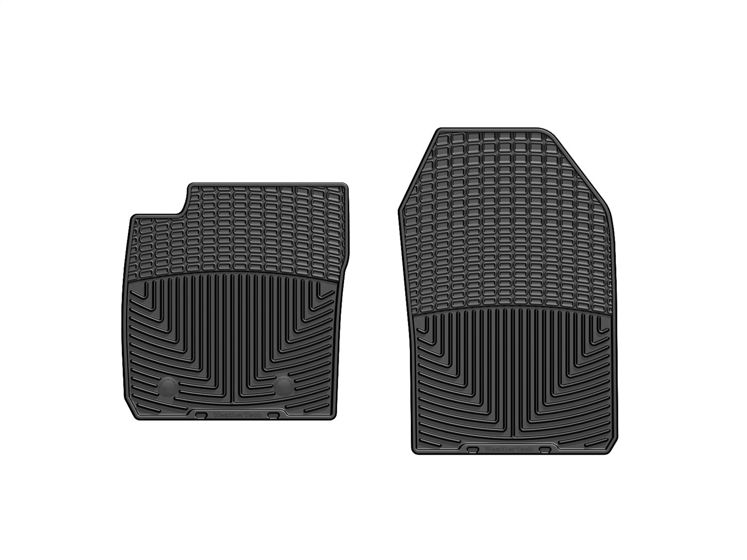 Weathertech W240 All Weather Floor Mats; Black; Front; Weathertech W240