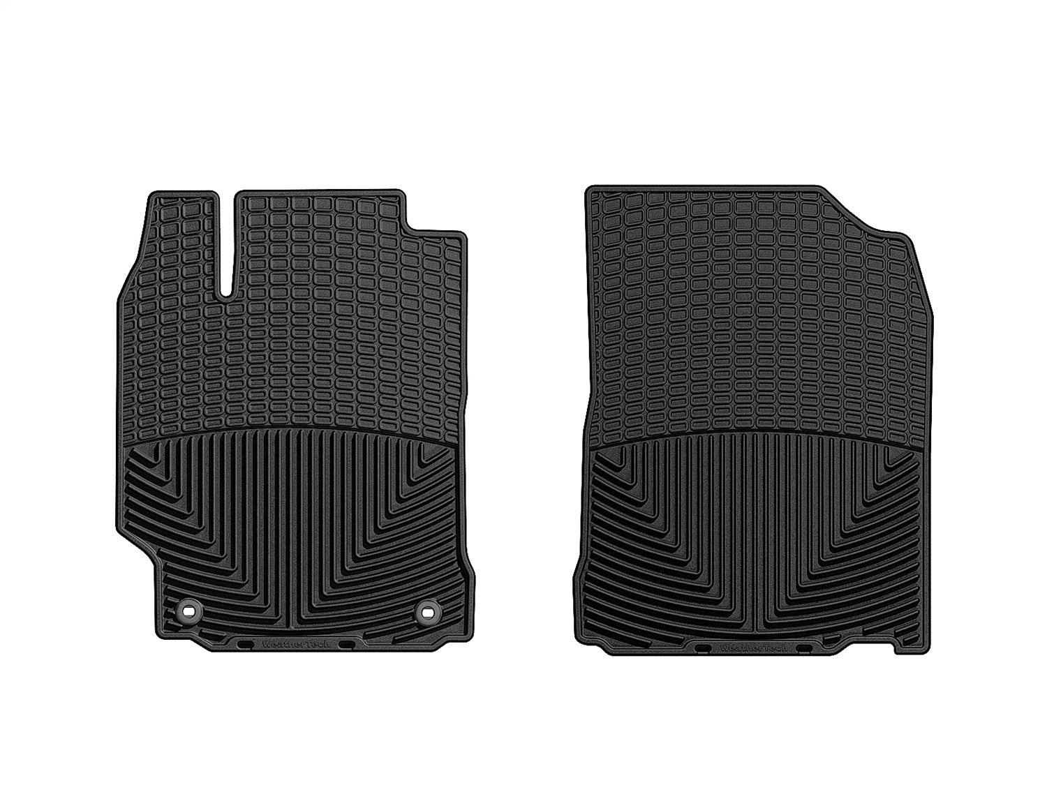 Weathertech W255 All Weather Floor Mats; Black; Front; Weathertech W255