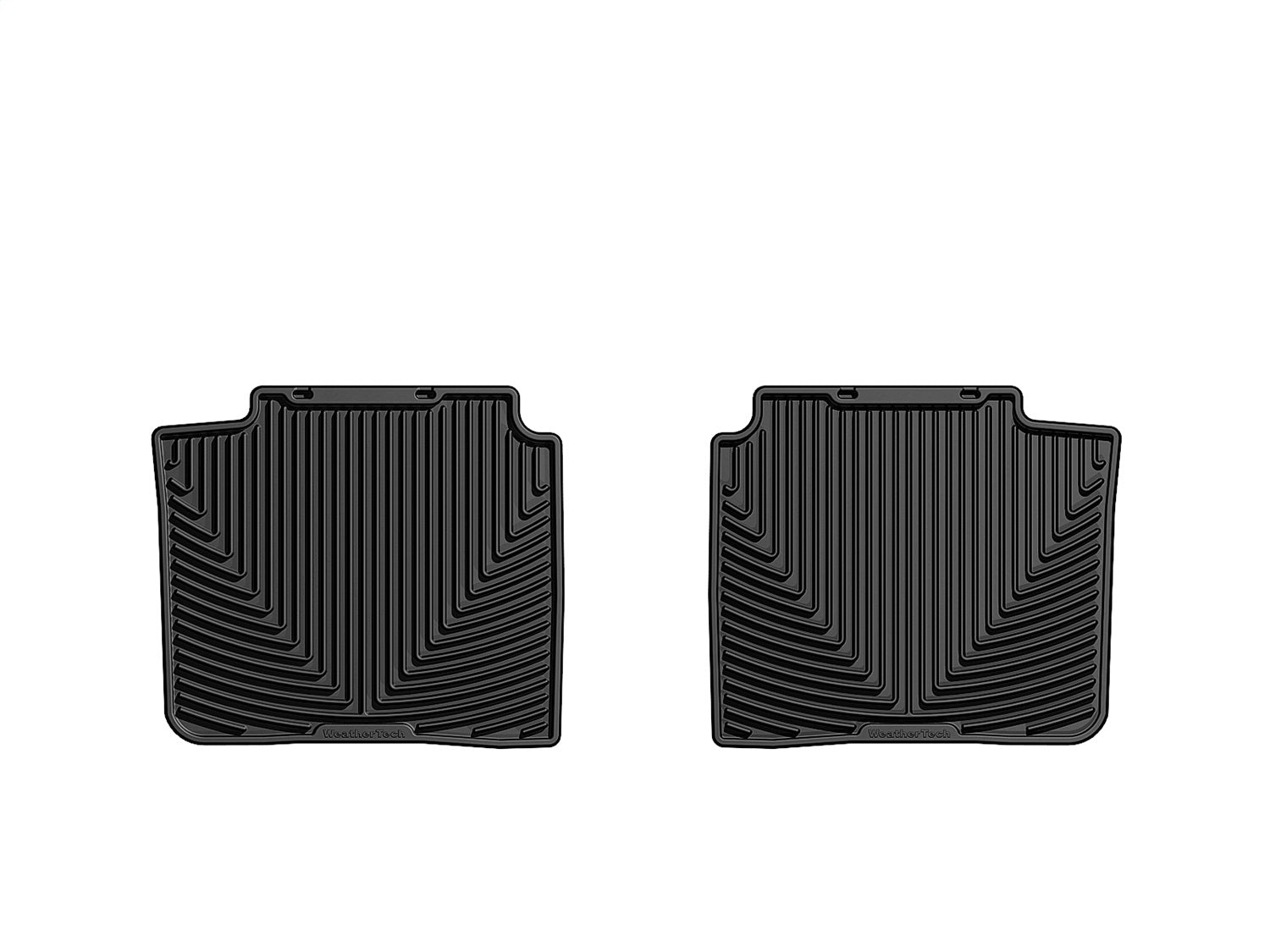 Weathertech W256 All Weather Floor Mats; Black; Rear; Weathertech W256