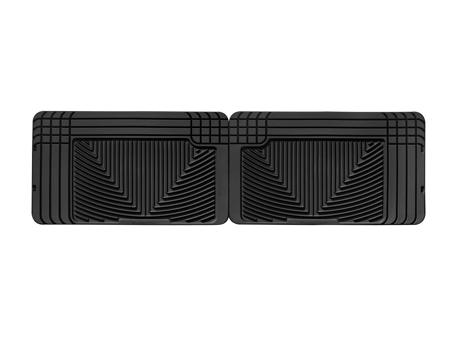 Weathertech W25 All Weather Floor Mats; Black; Rear; Weathertech W25