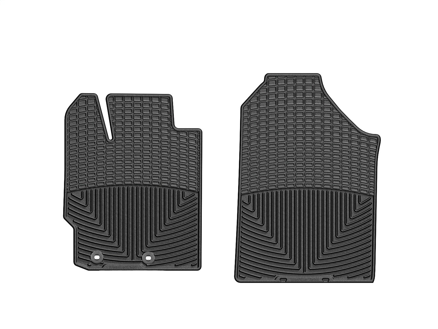 Weathertech W263 All Weather Floor Mats; Black; Front; Weathertech W263