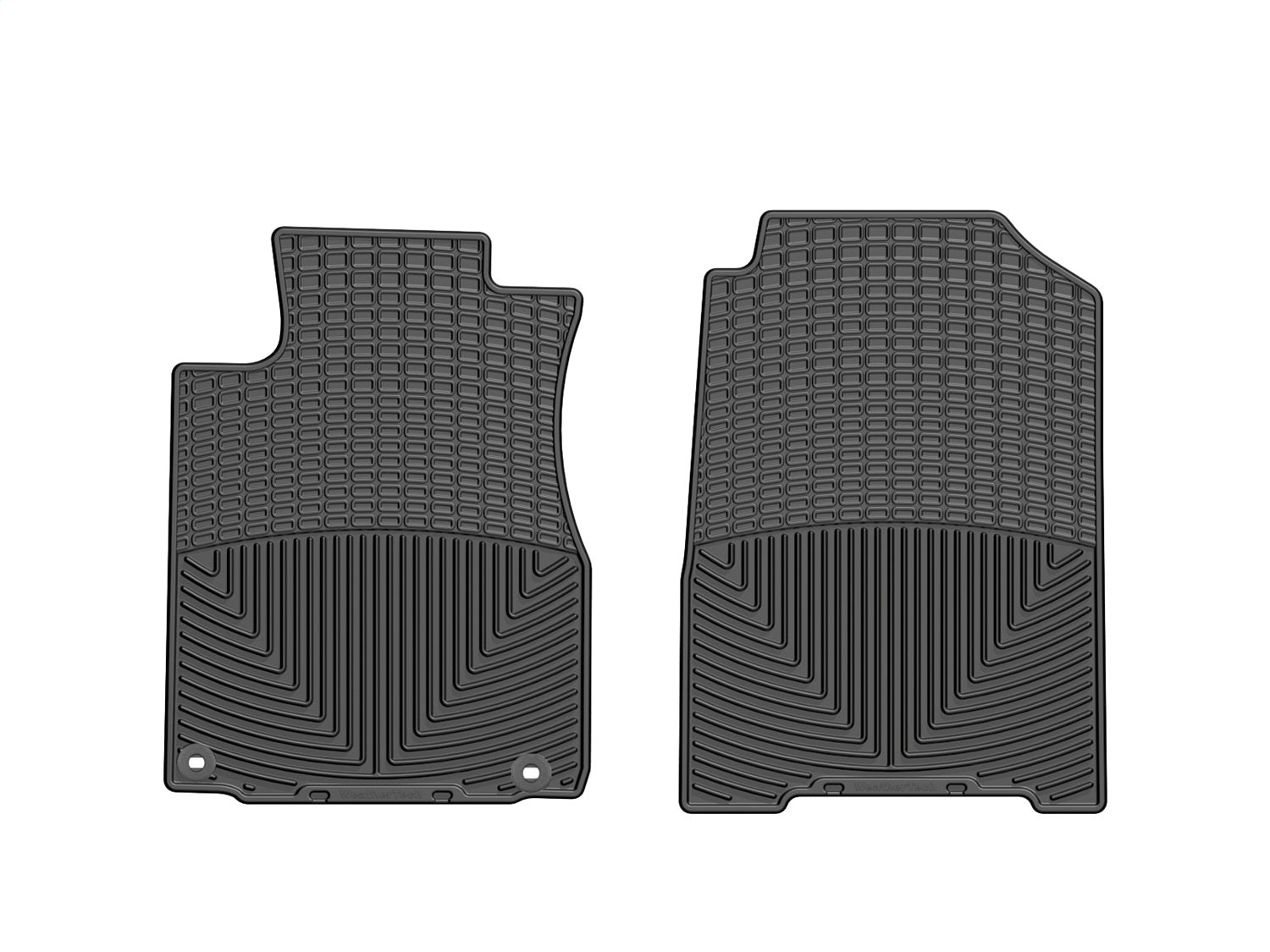 Weathertech W270 All Weather Floor Mats; Black; Front; Weathertech W270