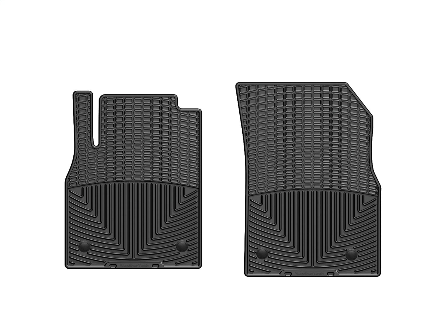 Weathertech W275 All Weather Floor Mats; Black; Front; Weathertech W275