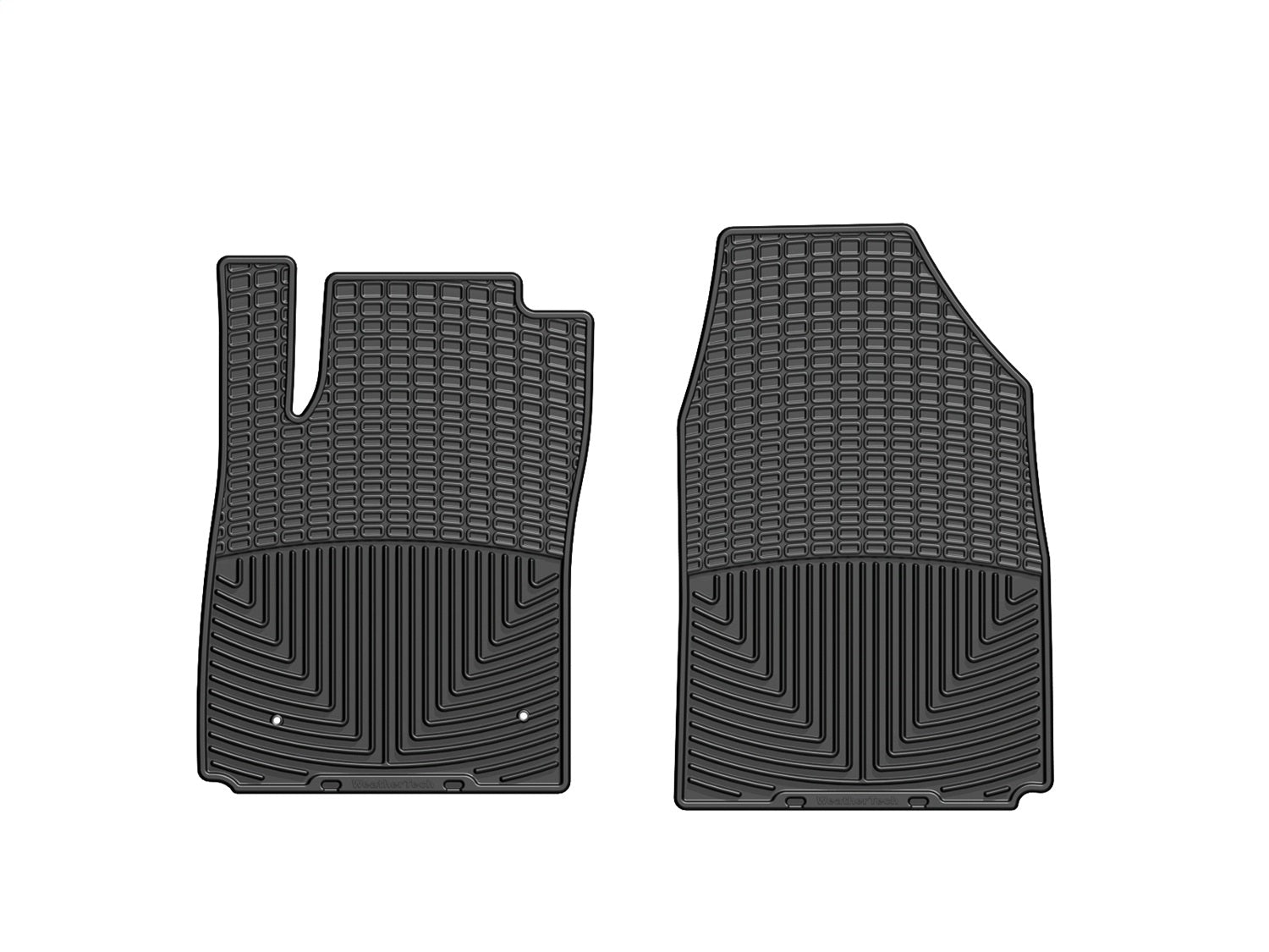 Weathertech W276 All Weather Floor Mats; Black; Front; Weathertech W276