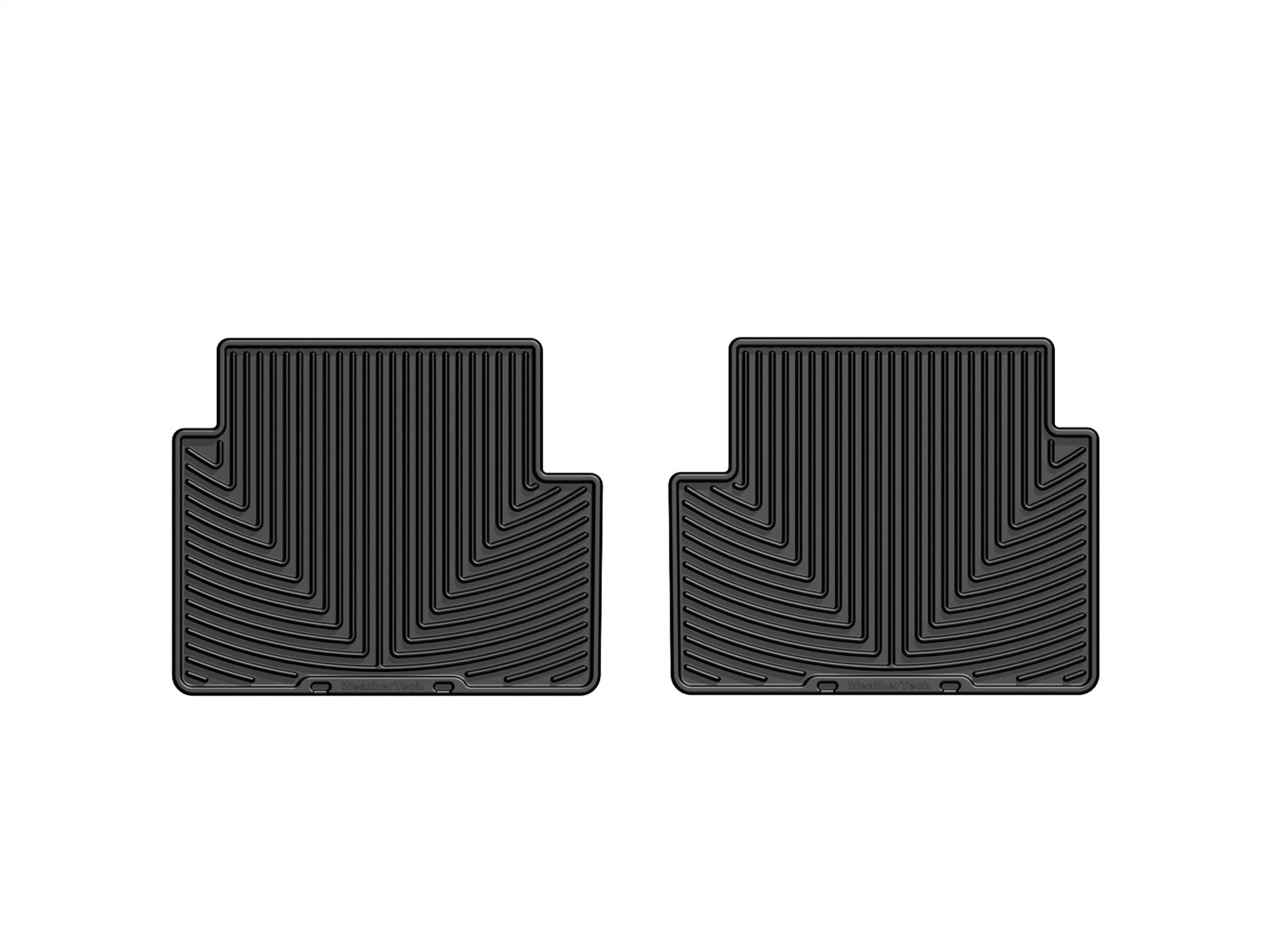 Weathertech W284 All Weather Floor Mats; Black; Rear; Weathertech W284