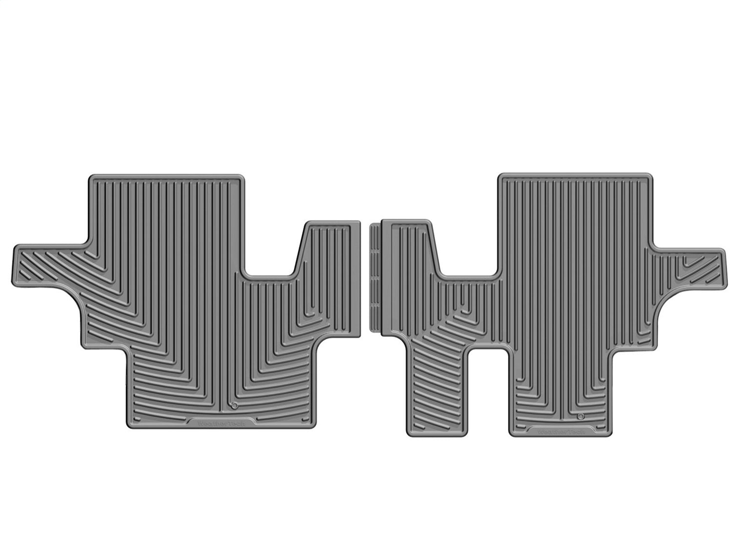 Weathertech W302GR All Weather Floor Mats; Gray; Rear; Weathertech W302GR