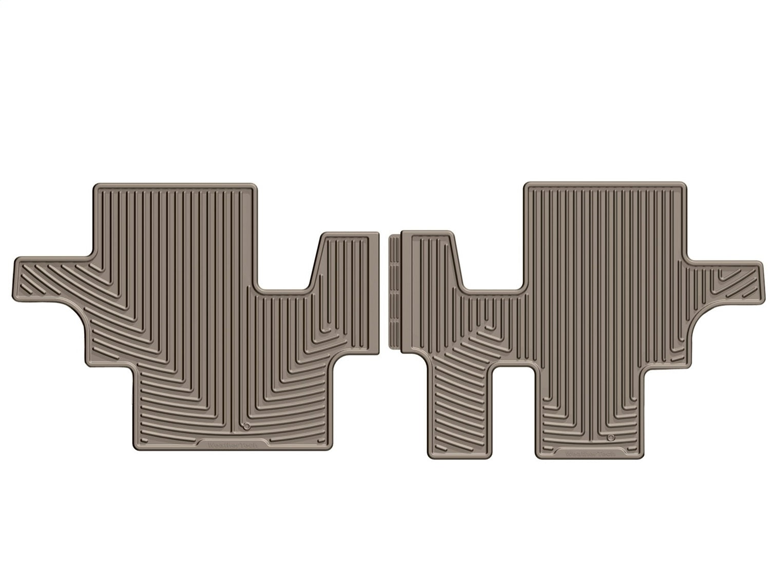 Weathertech W302TN All Weather Floor Mats; Tan; Rear; Weathertech W302TN